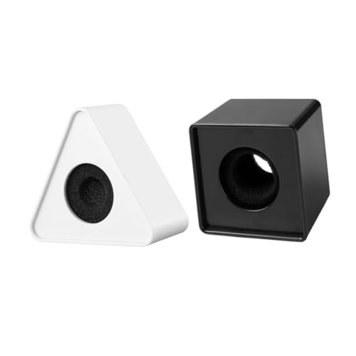 TOYZFRIENDY 2 Stück Teiliges Abs Mikrofon Logo Flaggen Tragbare Dreieckige und Quadratische Interview Mikrofon Station Geeignet für Professionelle Interviews Bedruckbar Leicht und Vielseitig von TOYZFRIENDY