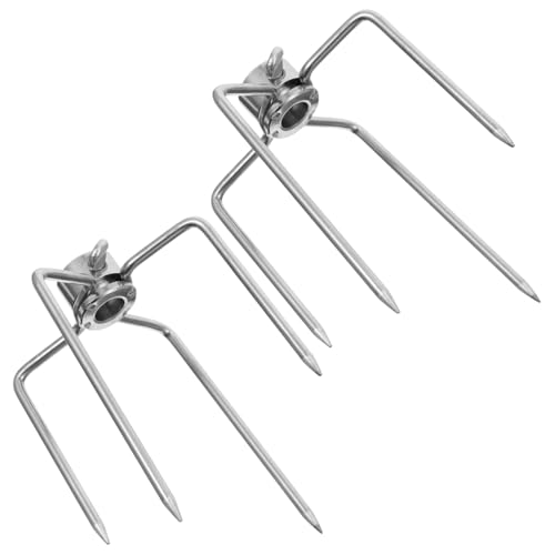 TOYZFRIENDY 2 Stück Teiliges Edelstahl Grill Ersatzkrallen Rostfreie Rotisserie Fleischgabeln für Bbq Vielseitige Barbecue Spieße für Outdoor Picknick Camping und Restaurantgebrauch TOYZFRIENDY 2 Stück Teiliges Edelstahl Grill Ersatzkrallen Rostfreie Rotisserie Fleischgabeln für Bbq Vielseitige Barbecue Spieße für Outdoor Picknick Camping und Restaurantgebrauch von TOYZFRIENDY