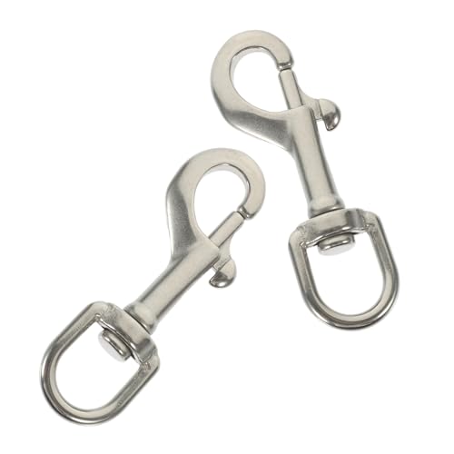 TOYZFRIENDY 2 Stück Teiliges Edelstahl Karabinerhaken Drehbarer Snap Hook für Tauchen Hunde trainingsleine Schwere Beanspruchung Korrosionsbeständig Vielseitig für Outdoor Sport TOYZFRIENDY 2 Stück Teiliges Edelstahl Karabinerhaken Drehbarer Snap Hook für Tauchen Hunde trainingsleine Schwere Beanspruchung Korrosionsbeständig Vielseitig für Outdoor Sport von TOYZFRIENDY