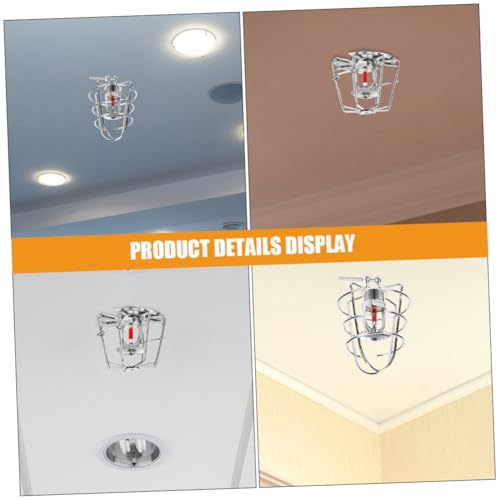 TOYZFRIENDY 2 Stück Teiliges Feuermelder Sprinklerkopf Schutzgehäuse aus Passend Robustes Design Nahtlose Integration in Innenräume Sicherer Sitz für Optimalen Schutz von TOYZFRIENDY