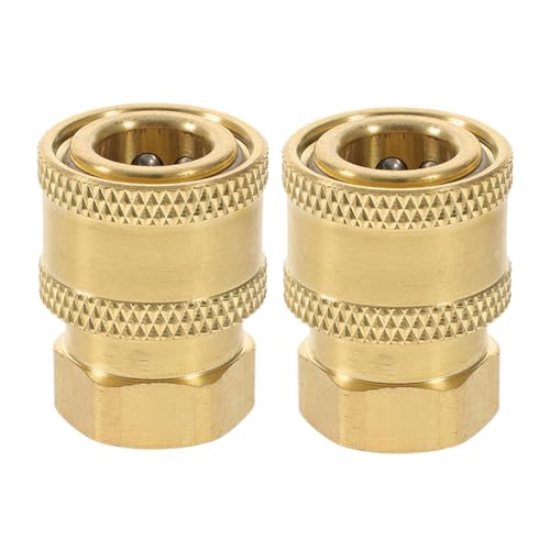 TOYZFRIENDY 2 Stück Teiliges Gartenschlauch Reparaturset aus Hochwertigem Kupfer Schnelle Verbindung Langlebige Schlauchkupplungen mit Innengewinde Geeignet für Garten Haushalt und von TOYZFRIENDY