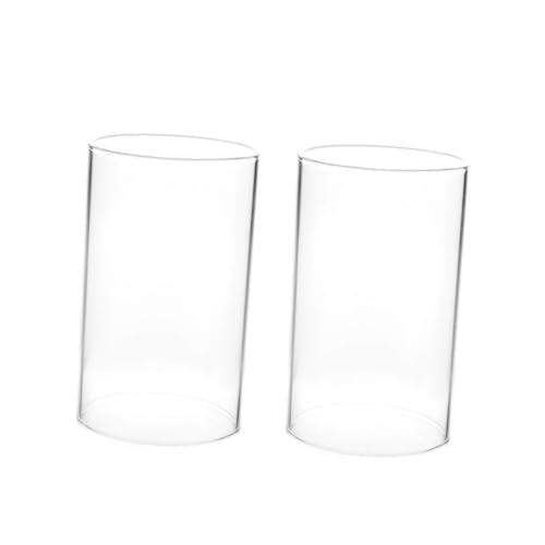 TOYZFRIENDY 2 Stück Teiliges Haushaltsglas Windschutz Kerzenglocke Transparentes Glas Kerzenhaube Robuster Dekorativer Kerzenschutz für Stumpenkerzen und Teelichter TOYZFRIENDY 2 Stück Teiliges Haushaltsglas Windschutz Kerzenglocke Transparentes Glas Kerzenhaube Robuster Dekorativer Kerzenschutz für Stumpenkerzen und Teelichter von TOYZFRIENDY