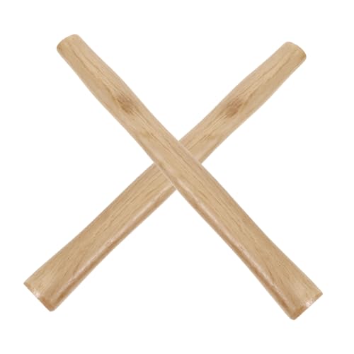 TOYZFRIENDY 2 Stück Teiliges Holzhammergriff Ersatzset Langlebiger Hammerstiel mit Komfortablem Griff Abriebfest Einfache Installation für Reparatur und Holzarbeiten Zimmererhammer Holzgriff von TOYZFRIENDY
