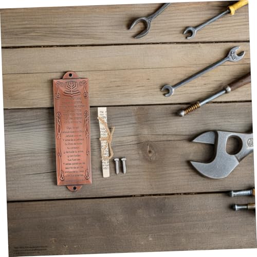 TOYZFRIENDY 2 Stück Teiliges Mezuzah Türschild Rotkupfer Wetterfestes Religiöses Handwerkskunst Spirituelles Kulturerbe für Tür und Fensterschmuck TOYZFRIENDY 2 Stück Teiliges Mezuzah Türschild Rotkupfer Wetterfestes Religiöses Handwerkskunst Spirituelles Kulturerbe für Tür und Fensterschmuck von TOYZFRIENDY