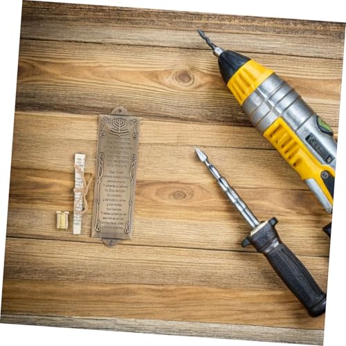 TOYZFRIENDY 2 Stück Teiliges Mezuzah mit Schriftrolle Wetterfeste Tür und Fensterschmuck Religiöse Haustürdekoration für Jüdische und Katholische Feiertage Langlebiges Legierungsornament für von TOYZFRIENDY
