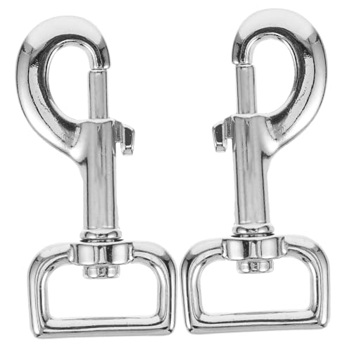 TOYZFRIENDY 2 Stück Teiliges Robustes Metall Schnapphaken für Hundeleinen Drehbarer Karabiner Langlebiger Verbindungskupplung für Haustierketten Geeignet für Mittlere und Große Hunde Einfache von TOYZFRIENDY