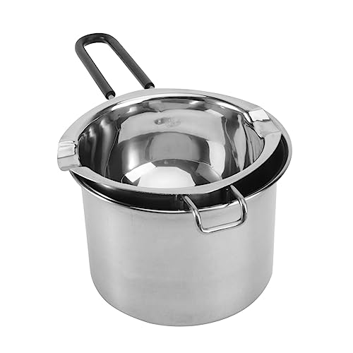 TOYZFRIENDY 2 Stück Teiliges Schmelzset Butter und Käseschmelztopf mit Silikongriff Wasserbad Geeignet für Schokolade Süßigkeiten Wachs Schmelzen Backen und Kochen von TOYZFRIENDY