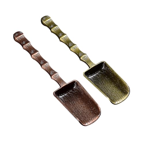 TOYZFRIENDY 2 Stück Teiliges Set Teeschaufeln aus Legierung mit Gewebter Oberfläche Ergonomisch Geformt Leicht zu Reinigen Retro Stil für Losen Tee und Traditionelle Teezeremonien TOYZFRIENDY 2 Stück Teiliges Set Teeschaufeln aus Legierung mit Gewebter Oberfläche Ergonomisch Geformt Leicht zu Reinigen Retro Stil für Losen Tee und Traditionelle Teezeremonien von TOYZFRIENDY