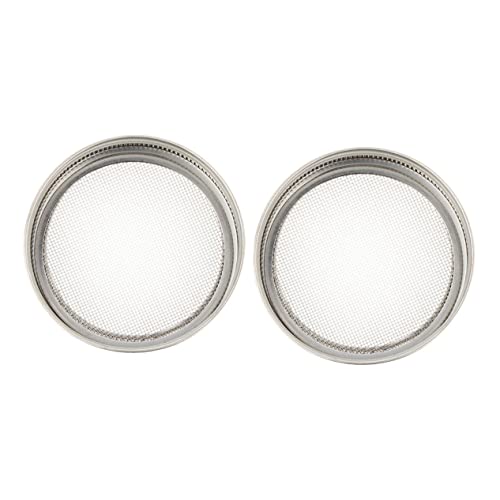 TOYZFRIENDY 2 Stück Teiliges Sprösseldeckel aus lebensmittelechtem Metall mit Breiter Öffnung Siebdeckel für Mason Jar Einmachglas zur Einfachen Keimung von Sprossen Wie Alfalfa Mungbohnen TOYZFRIENDY 2 Stück Teiliges Sprösseldeckel aus lebensmittelechtem Metall mit Breiter Öffnung Siebdeckel für Mason Jar Einmachglas zur Einfachen Keimung von Sprossen Wie Alfalfa Mungbohnen von TOYZFRIENDY