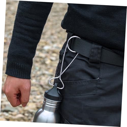 TOYZFRIENDY 2 Stück Trinkflaschenhaken Rostfrei Multifunktional für Outdoor Camping und Kochen Praktischer Wasserflaschenhalter Einsetzbar für Fischlippenöffner und Becheraufhängung TOYZFRIENDY 2 Stück Trinkflaschenhaken Rostfrei Multifunktional für Outdoor Camping und Kochen Praktischer Wasserflaschenhalter Einsetzbar für Fischlippenöffner und Becheraufhängung von TOYZFRIENDY