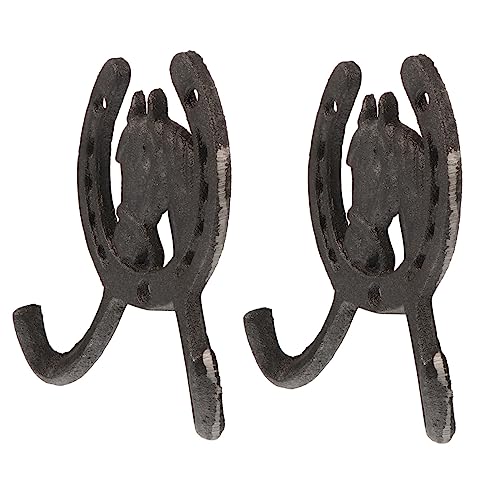 TOYZFRIENDY 2 Stück Vintage Garderobenhaken aus Gusseisen Retro Wandhaken mit Robustem Schmiedeeisen Dekorativer Kleiderhaken für Mäntel Hüte Schlüssel Stabile Wandmontage TOYZFRIENDY 2 Stück Vintage Garderobenhaken aus Gusseisen Retro Wandhaken mit Robustem Schmiedeeisen Dekorativer Kleiderhaken für Mäntel Hüte Schlüssel Stabile Wandmontage von TOYZFRIENDY