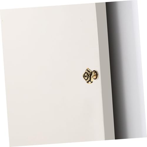 TOYZFRIENDY 2 Stück Vintage Möbelknöpfe Rosenförmige Schrankknöpfe Einloch Griffe für Küchenschränke Kommoden und Kleiderschränke Retro Design Einfache Montage von TOYZFRIENDY