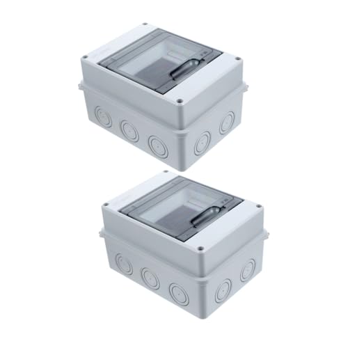 TOYZFRIENDY 2 Stück Wasserdichte Verteilerbox mit Transparentem Fenster Stromverteilergehäuse für Außenbereich Schutzbox für Kleine Sicherungsautomaten und Ladeeinrichtungen TOYZFRIENDY 2 Stück Wasserdichte Verteilerbox mit Transparentem Fenster Stromverteilergehäuse für Außenbereich Schutzbox für Kleine Sicherungsautomaten und Ladeeinrichtungen von TOYZFRIENDY