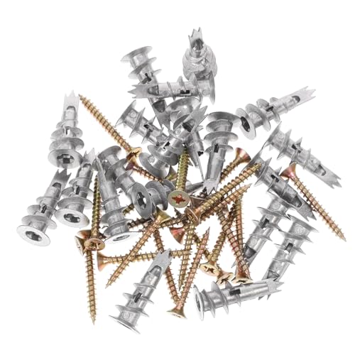 TOYZFRIENDY 20 Sätze Selbstbohrende Rigipsdübel Set aus Zinklegierung mit Eisen Schrauben Spiralförmige Hohlwandanker für Trockenbau Wandbefestigung im Wohn und Bürobereich TOYZFRIENDY 20 Sätze Selbstbohrende Rigipsdübel Set aus Zinklegierung mit Eisen Schrauben Spiralförmige Hohlwandanker für Trockenbau Wandbefestigung im Wohn und Bürobereich von TOYZFRIENDY