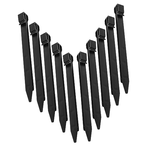 TOYZFRIENDY 20 Stck. Teiliges Garten Kunststoff Erddübel mit Spitzen Spitzen Installieren Leicht Vielseitig für Befestigung von Landschaftsfolie Kunstrasen Gartennetz Robust und Kompakt von TOYZFRIENDY