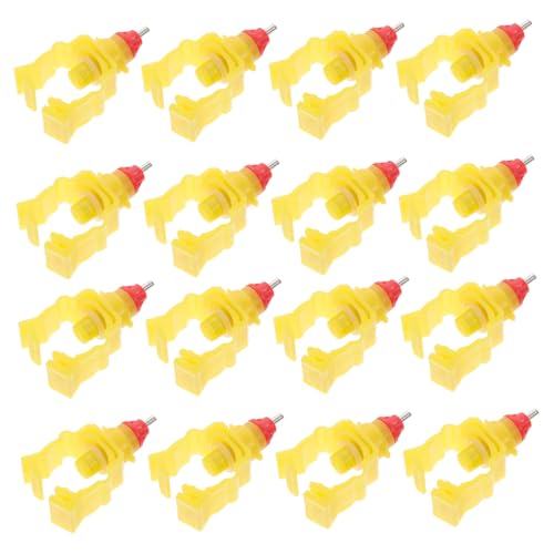 TOYZFRIENDY 20 Stück Teiliges Automatisches Hühner Trinksystem mit Schraubverschluss Langlebiger Geflügel Wassertränke für Hühner Vögel Wachteln Enten Geeignet für Eimermontage von TOYZFRIENDY