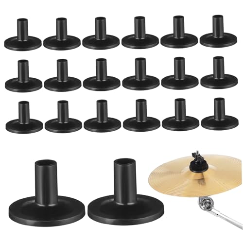 TOYZFRIENDY 20 Stück Teiliges Cymbal Sleeve aus Robustem Kunststoff Kompatibel mit Meisten Beckenständern und Trommel Sets Schützend gegen Reibung Einfach zu Wechseln Praktisches von TOYZFRIENDY