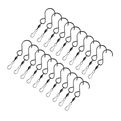 TOYZFRIENDY 20 Stück Teiliges Edelstahl Drehbare Wirbelhaken Windspiel aufhänger Rostfrei Robust für Garten dekoration Hängekörbe Vogelhäuschen und Windspiele im Außenbereich von TOYZFRIENDY
