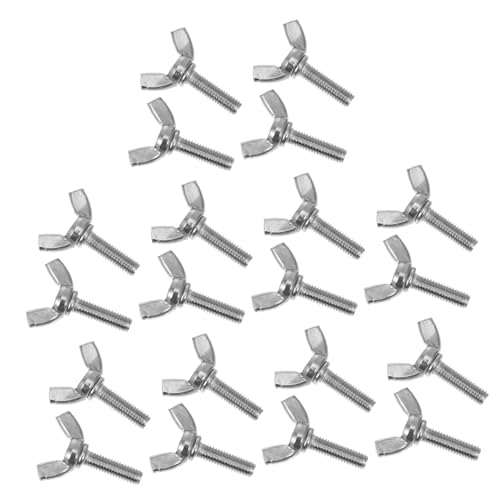 TOYZFRIENDY 20 Stück Teiliges Edelstahl Flügelmuttern Schrauben Handdrehbare Daumenschrauben Rostfreie Sterngriff Schrauben für Heim Werkstatt und Industrie Werkzeuglos Montierbar und TOYZFRIENDY 20 Stück Teiliges Edelstahl Flügelmuttern Schrauben Handdrehbare Daumenschrauben Rostfreie Sterngriff Schrauben für Heim Werkstatt und Industrie Werkzeuglos Montierbar und von TOYZFRIENDY