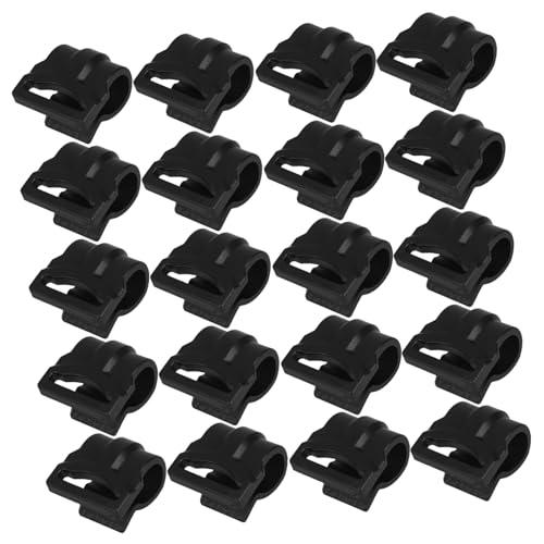 TOYZFRIENDY 20 Stück Teiliges Kunststoffhaken für Zeltgestänge Wetterfeste Outdoor Clips für Markisen und Hängematten Belastbare Camping Zubehör für Schnellen Aufbau und Stabile Befestigung von TOYZFRIENDY