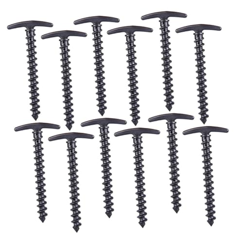 TOYZFRIENDY 20 Stück Teiliges Nylon Zeltheringe Förmig Leicht und Robust Schraubheringe für Harten Boden Camping Gartennägel Bodenanker Sicherung Outdoor Zubehör TOYZFRIENDY 20 Stück Teiliges Nylon Zeltheringe Förmig Leicht und Robust Schraubheringe für Harten Boden Camping Gartennägel Bodenanker Sicherung Outdoor Zubehör von TOYZFRIENDY