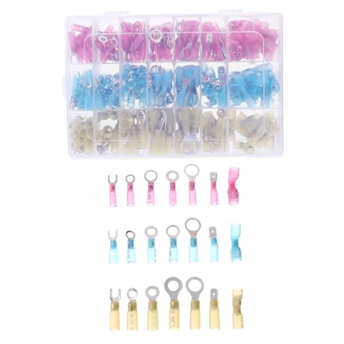 TOYZFRIENDY 280 Stück Teiliges Heat Shrink Wire Connector Isolierte Schrumpf kabelverbinder Hitzebeständige Elektrische Anschlussklemmen Robustes Material Installieren Sichere Drahtverbindung TOYZFRIENDY 280 Stück Teiliges Heat Shrink Wire Connector Isolierte Schrumpf kabelverbinder Hitzebeständige Elektrische Anschlussklemmen Robustes Material Installieren Sichere Drahtverbindung von TOYZFRIENDY