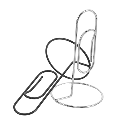 TOYZFRIENDY 2stücke Visitenkartenhalter Aus Metall Tischkartenhalter Memohalter Kartenständer Desktop-kartenständer Metall-fotoklip Visitenkartenhalter Ständer Für Büro Und Haus von TOYZFRIENDY