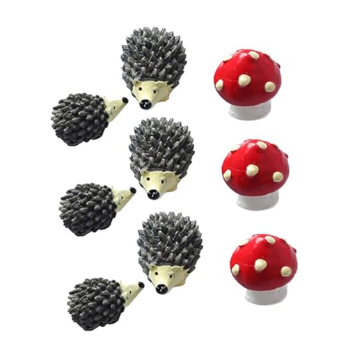 TOYZFRIENDY 3 Sätze Miniatur Igel Pilz Deko Resin Gartenfigur Mikro Landschaft Ornamente für Balkon Grünfläche DIY Feengarten Zubehör TOYZFRIENDY 3 Sätze Miniatur Igel Pilz Deko Resin Gartenfigur Mikro Landschaft Ornamente für Balkon Grünfläche DIY Feengarten Zubehör von TOYZFRIENDY