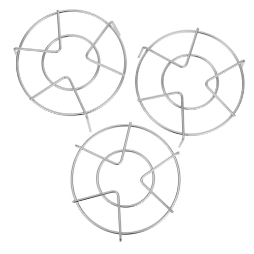 TOYZFRIENDY 3 Stück Edelstahl Dampfgarer Durchmesser Stabiles Dreibein Dämpfgestell Passend für Elektrische Schnellkochtöpfe Vielseitiger Einsatz als Eierdämpfer und Kochständer von TOYZFRIENDY