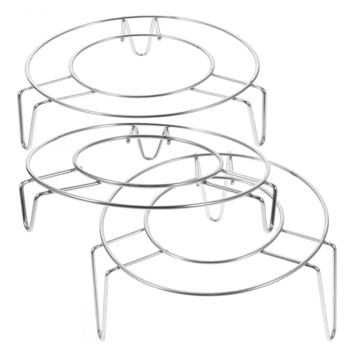 TOYZFRIENDY 3 Stück Edelstahl Dampfgarer Rack Hitzebeständiger Runder Steamer Vielseitig Einsetzbar als Dampf Abkühlgestell Geeignet für Verschiedene Topfgrößen TOYZFRIENDY 3 Stück Edelstahl Dampfgarer Rack Hitzebeständiger Runder Steamer Vielseitig Einsetzbar als Dampf Abkühlgestell Geeignet für Verschiedene Topfgrößen von TOYZFRIENDY