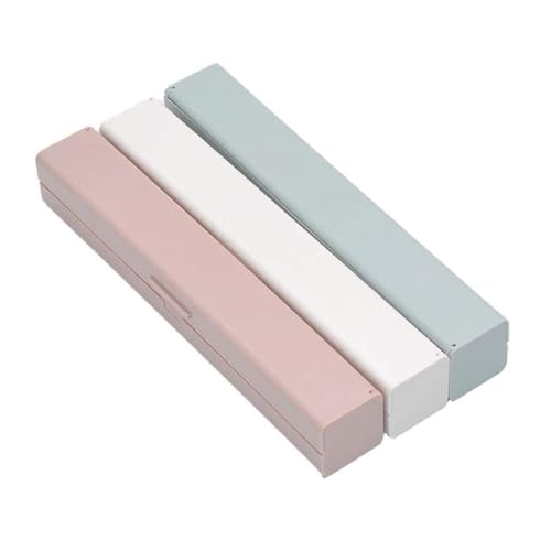 TOYZFRIENDY 3 Stück Frischhaltefolie Aufbewahrungsbox mit Edelstahl Magnetisch zum Hängen Kompakt und Langlebig Küchen Organizer in Blau von TOYZFRIENDY