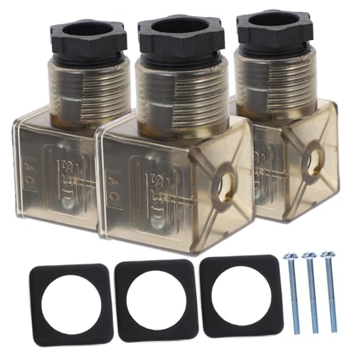 TOYZFRIENDY 3 Stück Teiliges Din Solenoid Anschlussdose mit LED Kontrollleuchte Poliger Stecker für Magnetventile Widerstandsfähig Leicht Geeignet für Wasser Druckspulen Langlebig und TOYZFRIENDY 3 Stück Teiliges Din Solenoid Anschlussdose mit LED Kontrollleuchte Poliger Stecker für Magnetventile Widerstandsfähig Leicht Geeignet für Wasser Druckspulen Langlebig und von TOYZFRIENDY