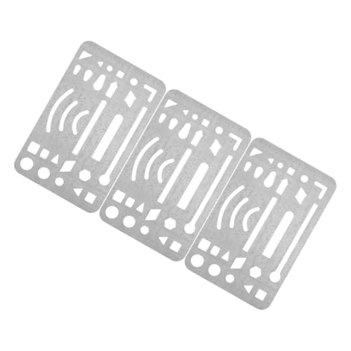 TOYZFRIENDY 3 Stück Teiliges Edelstahl Radier schablonen für Präzises Entfernen ohne Verschmieren Vielseitige Engineering Werkzeuge Wiederverwendbar und Leicht für Künstler und Bastler für TOYZFRIENDY 3 Stück Teiliges Edelstahl Radier schablonen für Präzises Entfernen ohne Verschmieren Vielseitige Engineering Werkzeuge Wiederverwendbar und Leicht für Künstler und Bastler für von TOYZFRIENDY