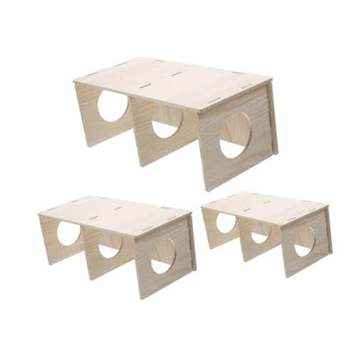 TOYZFRIENDY 3 Stück Teiliges Hamsterhaus aus Organischem Holz Mehrkammeriges Versteck für Kleine Haustiere Natürlicher Unterschlupf Einfach zu Reinigen Fördert Aktivität und Gesundheit von TOYZFRIENDY 3 Stück Teiliges Hamsterhaus aus Organischem Holz Mehrkammeriges Versteck für Kleine Haustiere Natürlicher Unterschlupf Einfach zu Reinigen Fördert Aktivität und Gesundheit von von TOYZFRIENDY