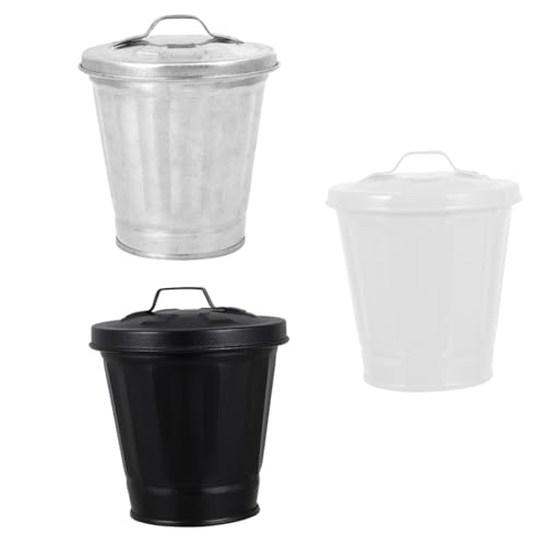 TOYZFRIENDY 3 Stück Teiliges Mini Desktop Abfallbehälter mit Deckeln Vielseitig Nutzbare Kleine Aufbewahrungs Blumentöpfe Leichter Kompakter Schreibtischmülleimer für Büro Zuhause und Outdoor TOYZFRIENDY 3 Stück Teiliges Mini Desktop Abfallbehälter mit Deckeln Vielseitig Nutzbare Kleine Aufbewahrungs Blumentöpfe Leichter Kompakter Schreibtischmülleimer für Büro Zuhause und Outdoor von TOYZFRIENDY