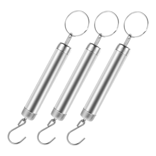 TOYZFRIENDY 3 Stücke Teiliges Mechanisches Feder-hängewaage Metallhaken Tragbare Präzisions-hangwaage für Küche Gepäck Outdoor Leichte Kompakte Handwaage für Vielseitiges Wiegen von TOYZFRIENDY