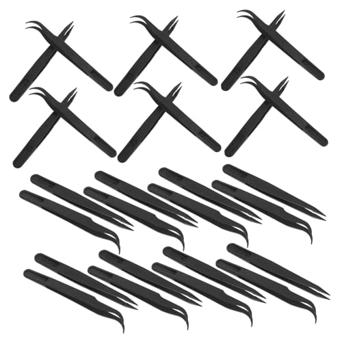 TOYZFRIENDY 36 Stück Laborspitzen Uhr Reparatur Pinzette Garten Pinzette Nagelkunstwerkzeuge Fischknochen -pinzetten Mit Runder Spitze Nagelkunst Schwarz TOYZFRIENDY 36 Stück Laborspitzen Uhr Reparatur Pinzette Garten Pinzette Nagelkunstwerkzeuge Fischknochen -pinzetten Mit Runder Spitze Nagelkunst Schwarz von TOYZFRIENDY