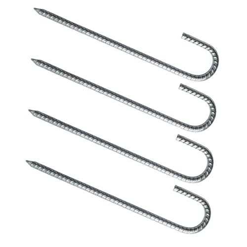 TOYZFRIENDY 4 STÜCKE Teiliges Verzinkter Stahl U heringe Robust Stabile Bodenanker Zeltnägel Vielseitig für Garten Landschaft Camping Zelt Trampolin Sicherung von TOYZFRIENDY