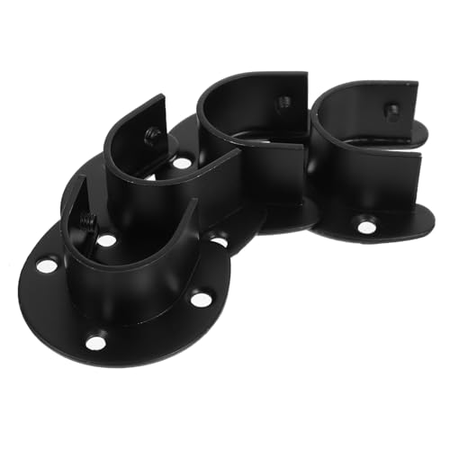 TOYZFRIENDY 4 Stück Edelstahl Wandhalterung Teilig für Gardinenstange und Handtuchstange Robust und Einfach zu Montieren Geeignet für Stangen Vielseitig für Bad Kleiderschrank und von TOYZFRIENDY