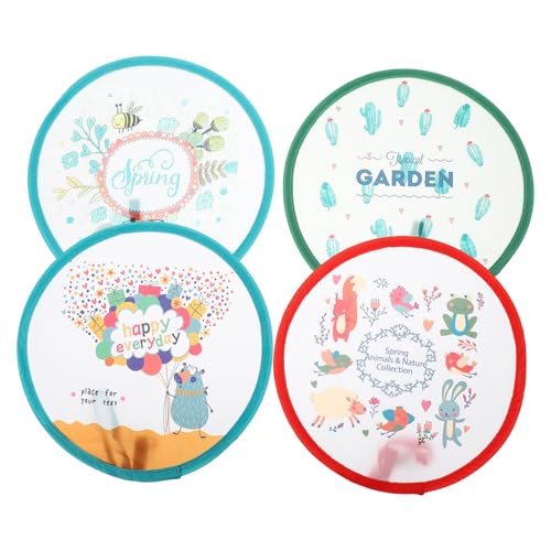 TOYZFRIENDY 4 Stück Faltbarer Runde Handfächer Cartoon Design Tragbar Leicht für Sommer Dekoration für Zuhause und Büro für und Veranstaltungen TOYZFRIENDY 4 Stück Faltbarer Runde Handfächer Cartoon Design Tragbar Leicht für Sommer Dekoration für Zuhause und Büro für und Veranstaltungen von TOYZFRIENDY
