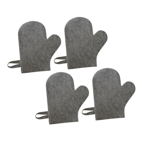 TOYZFRIENDY 4 Stück Hitzeschutz Sauna Handschuhe Filz Isolierende Saunamitts für Spa und Saunabesuche Vielseitig und Leicht für Verschiedene Handgrößen Geeignet von TOYZFRIENDY