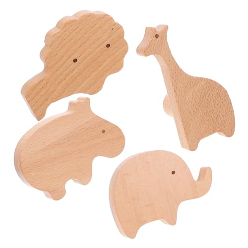 TOYZFRIENDY 4 Stück Holz Garderobenhaken mit Niedlichen Tiermotiven Elefant Giraffe Stabile Wandhaken für Kleidung Taschen und Handtücher Einfache Montage für Kinderzimmer und Babyzimmer TOYZFRIENDY 4 Stück Holz Garderobenhaken mit Niedlichen Tiermotiven Elefant Giraffe Stabile Wandhaken für Kleidung Taschen und Handtücher Einfache Montage für Kinderzimmer und Babyzimmer von TOYZFRIENDY