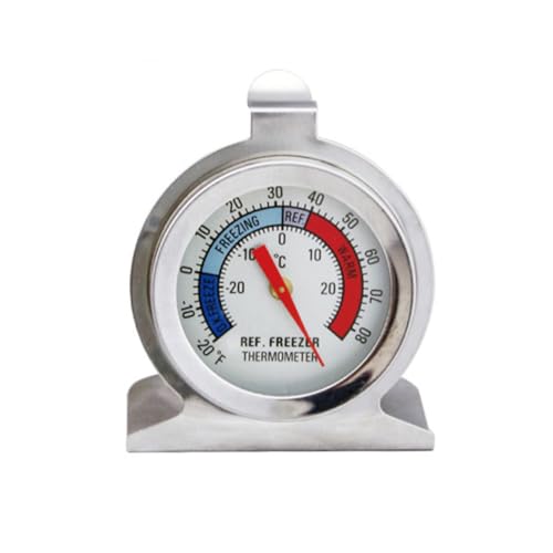 TOYZFRIENDY 4 Stück Kühlschrankthermometer aus Edelstahl Langlebig und Präzise Geeignet für Gefrierschrank und Kühlraum Klein und mit Praktischer Papierverpackung Silberfarben TOYZFRIENDY 4 Stück Kühlschrankthermometer aus Edelstahl Langlebig und Präzise Geeignet für Gefrierschrank und Kühlraum Klein und mit Praktischer Papierverpackung Silberfarben von TOYZFRIENDY