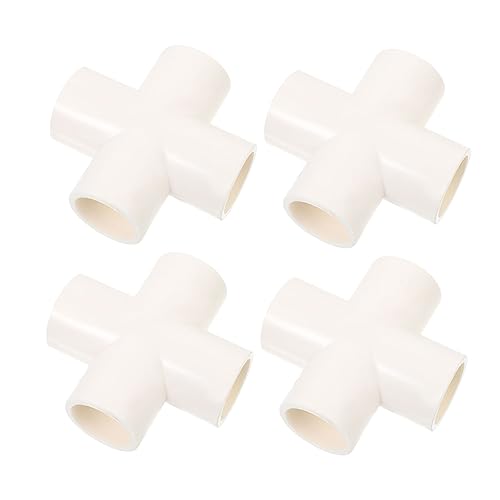 TOYZFRIENDY 4 Stück PVC Verteiler PVC Rohrverbinder Weiß Widerstandsfähiger für Gartenschläuche DIY Möbel Regalbau und Pool Zubehör TOYZFRIENDY 4 Stück PVC Verteiler PVC Rohrverbinder Weiß Widerstandsfähiger für Gartenschläuche DIY Möbel Regalbau und Pool Zubehör von TOYZFRIENDY