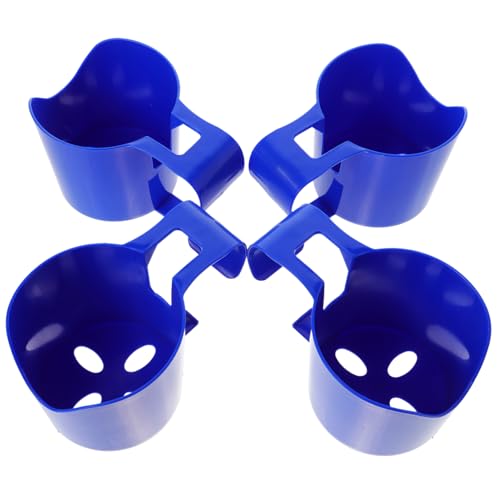 TOYZFRIENDY 4 Stück Pool Getränkehalter Auslauf Becherhalter für Poolrand Stabiler Getränkehalter für Flaschen Dosen und Tassen für Sommer Blau von TOYZFRIENDY