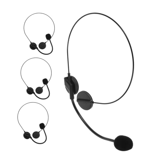 TOYZFRIENDY 4 Stück Realistische Fake Headset Mikrofon Requisiten Leicht Robust für Halloween Kostüm Party Cosplay Künstler Zubehör Ergonomisch Bequem und Mehrfach Verwendbar von TOYZFRIENDY