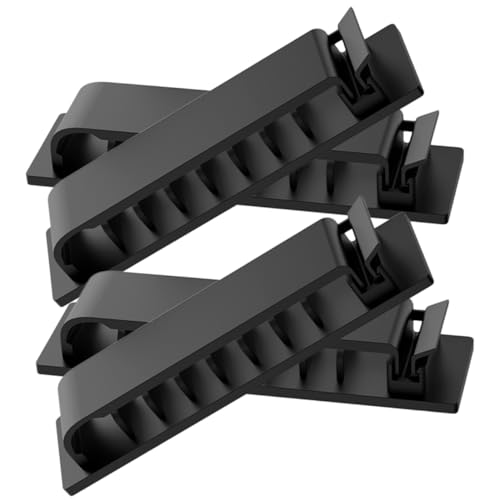 TOYZFRIENDY 4 Stück Selbstklebende Kabelclips mit Löchern Flexibler Kabelhalter für Kabelmanagement Mehrfach Nutzbar für Schreibtisch Büro Auto und Zuhause Einfache Montage ohne Bohren TOYZFRIENDY 4 Stück Selbstklebende Kabelclips mit Löchern Flexibler Kabelhalter für Kabelmanagement Mehrfach Nutzbar für Schreibtisch Büro Auto und Zuhause Einfache Montage ohne Bohren von TOYZFRIENDY