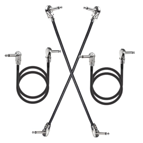 TOYZFRIENDY 4 Stück Teiliges Gitarren Patchkabel Gewinkelte Pedalkabel aus PVC Kupfer Langlebige Effektkabel Gitarre Stabile Signalübertragung für Pedalboards und Enge Räume TOYZFRIENDY 4 Stück Teiliges Gitarren Patchkabel Gewinkelte Pedalkabel aus PVC Kupfer Langlebige Effektkabel Gitarre Stabile Signalübertragung für Pedalboards und Enge Räume von TOYZFRIENDY