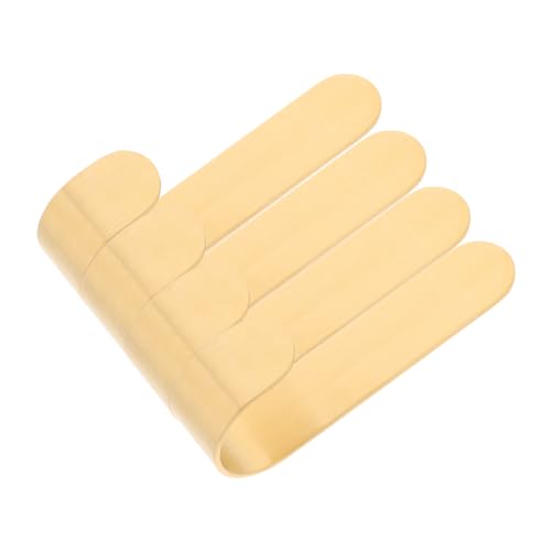 TOYZFRIENDY 4 Stück Teiliges Messing Garderobenhaken Gold Wandhaken für Bad Küche Flur Mäntel Schlüsselaufhängung ohne Kleber Robuste Wandmontage von TOYZFRIENDY