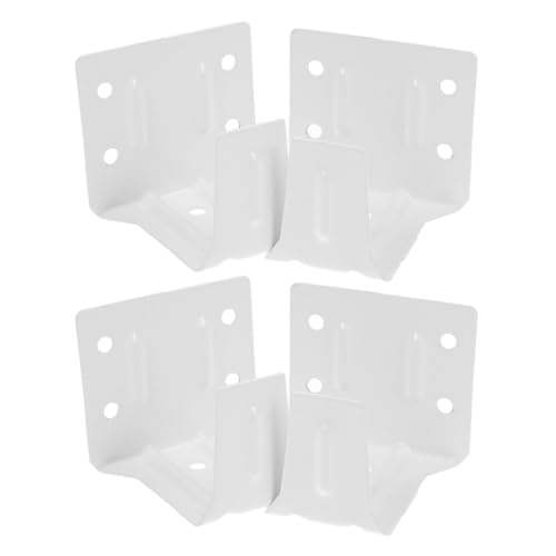 TOYZFRIENDY 4 Stück Teiliges Metallhalter für Jalousien und Gardinen Weißer Mini Center Support Vielseitige Wandhalterung für Innenfenster Einfache Montage Stilvolles Design Geeignet für von TOYZFRIENDY